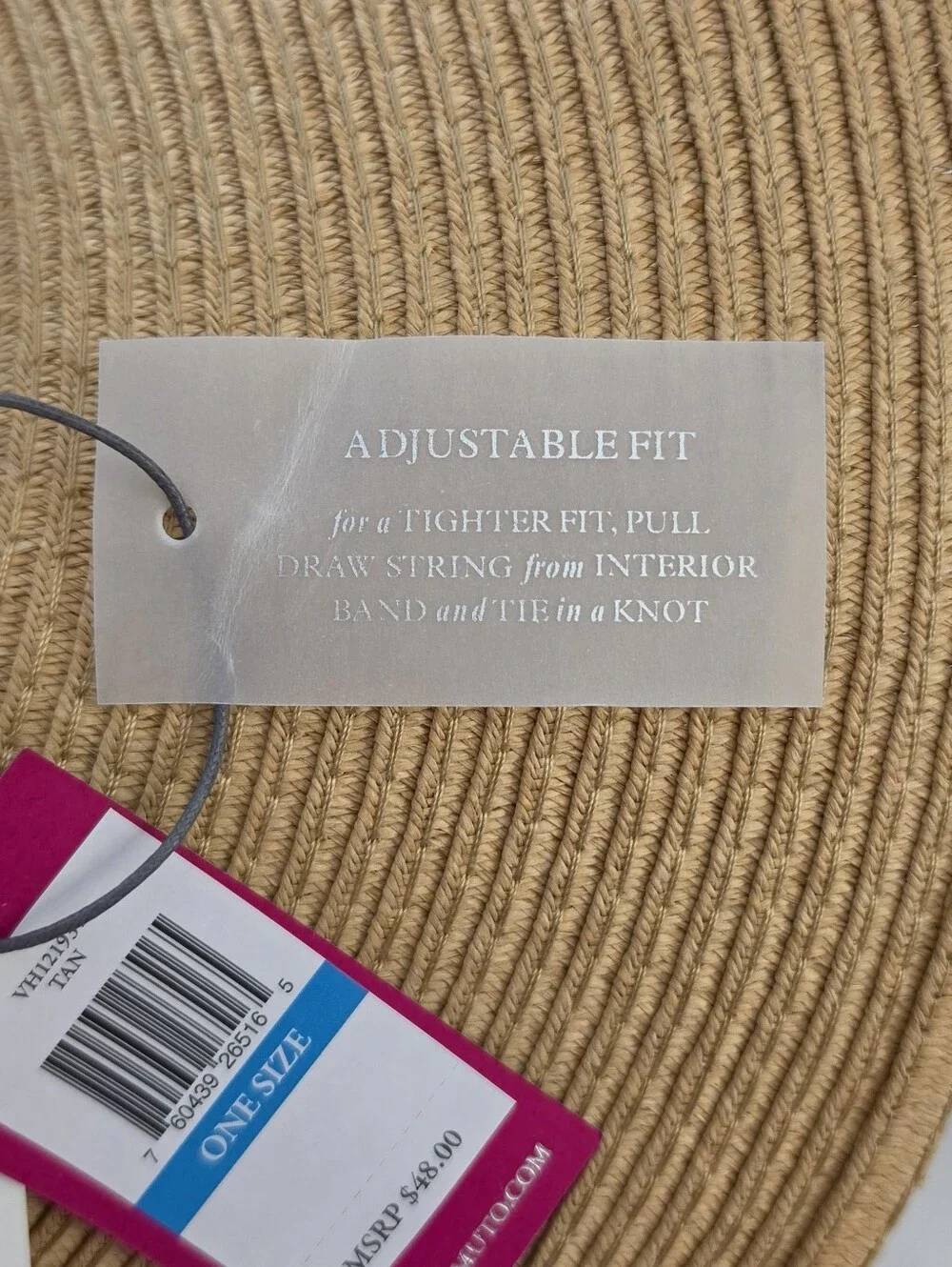 Vince Camuto Grosgrain Straw Panama Hat